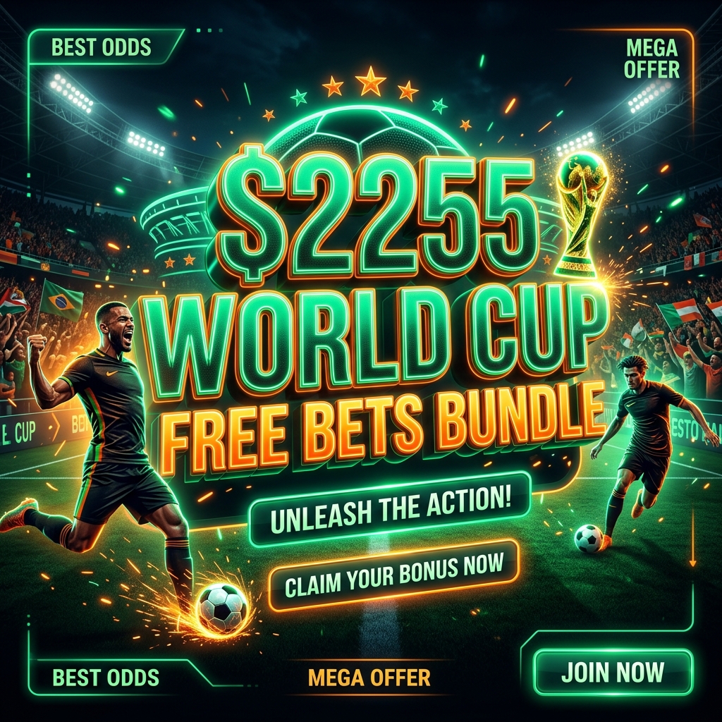 World Cup 2026 Free Bets Bundle up to $2255