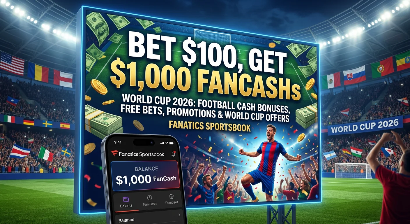 Fanatics: Up to $1,000 FanCash for World Cup 2026